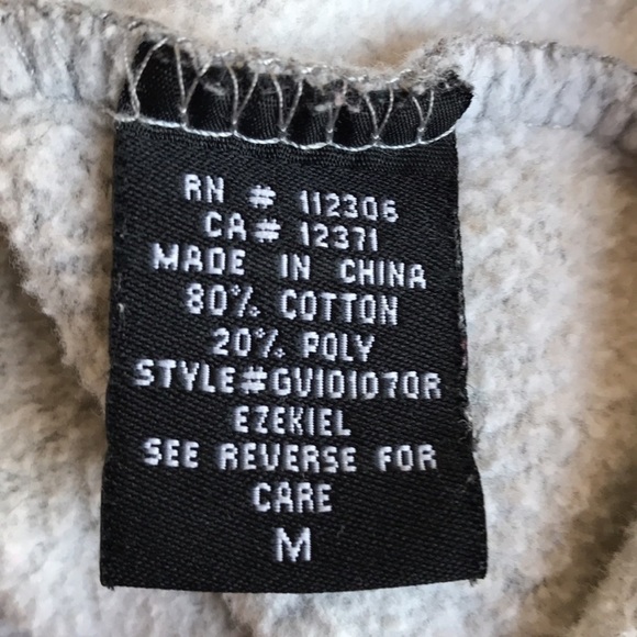 Ezekiel gray herringbone double-breasted hoodie jacket, size M - Picture 9 of 13